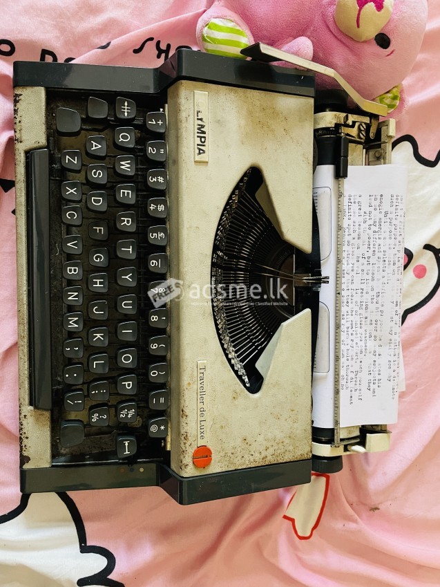 English typewriter