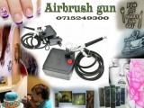 Airbrush gun and compressor -