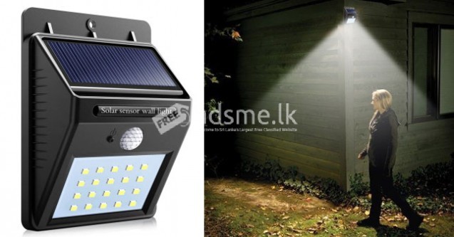 Solar Power 20 Led Motion Sensor Wall Light.