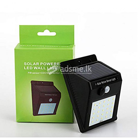 Solar Power 20 Led Motion Sensor Wall Light.