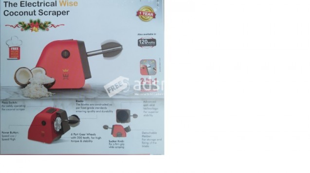 The Electric Coconut Scraper & Knife Sharpener