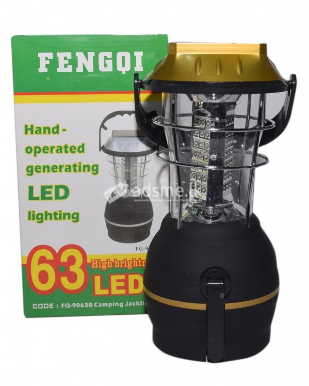 63 LED Rechargeable Solar Camping Lantern Emergency Light