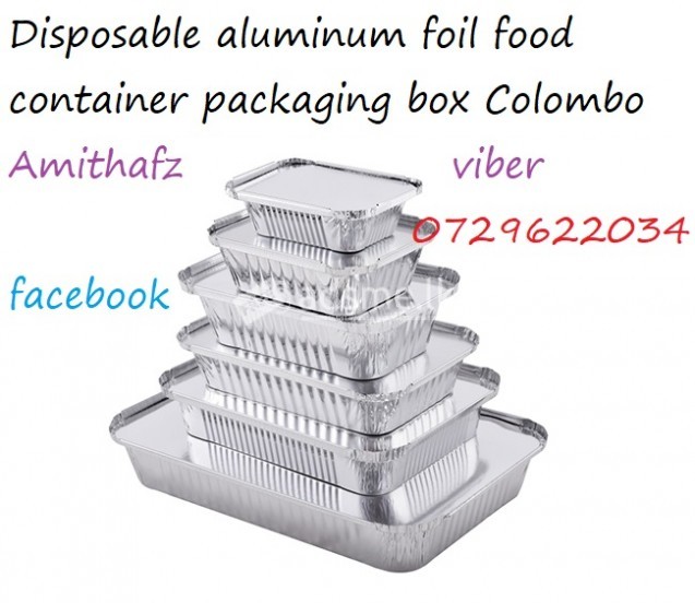 Disposable  aluminum foil food container packaging box sri lanka