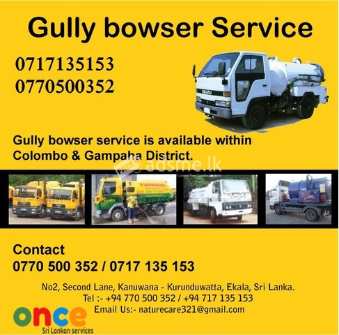 Gully Bowser O77O5OO352 Sri Lanka Gully Cleaning Service
