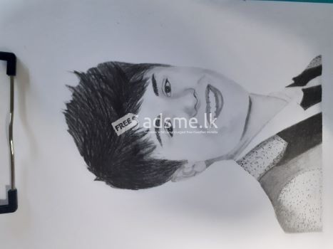 Custom Pencil Portrait Drawing From Photographs