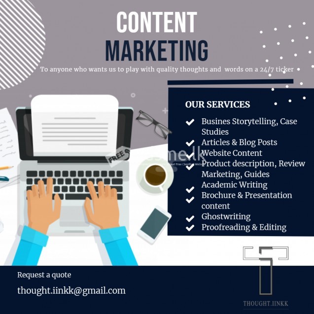 Content Writing - Content Marketing & Management