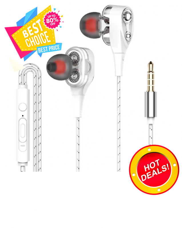 3.5mm In-Ear Double Speaker In-ear Double-coil Earphone