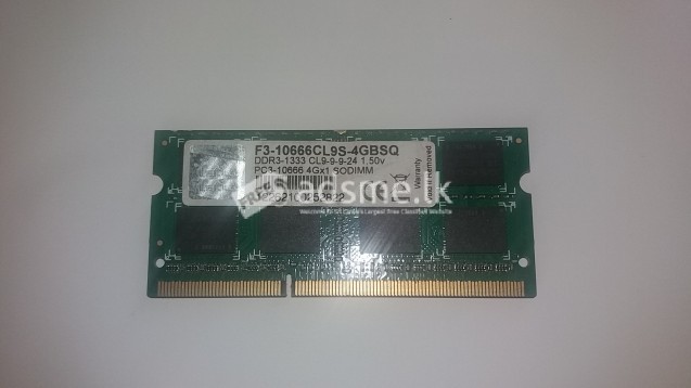 4GB DDR3 LAPTOP RAM CARD