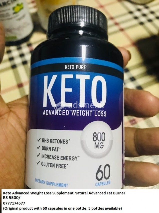 Keto Advanced Weight Loss Supplement Natural Advanced Fat Burner Rs 5500/- 0777174577