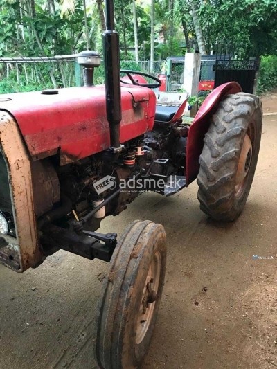 Tractor with Harvester