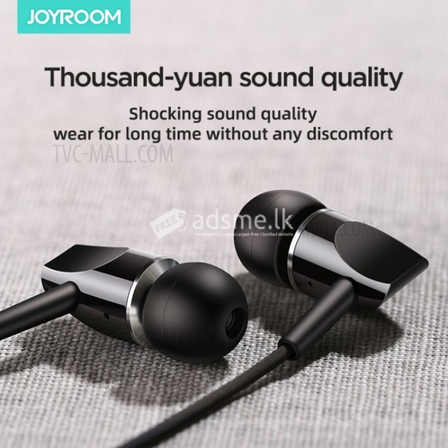 Joyroom New Wired Earphones JR-E209 Metal Shell Super Bass High Quality Sound