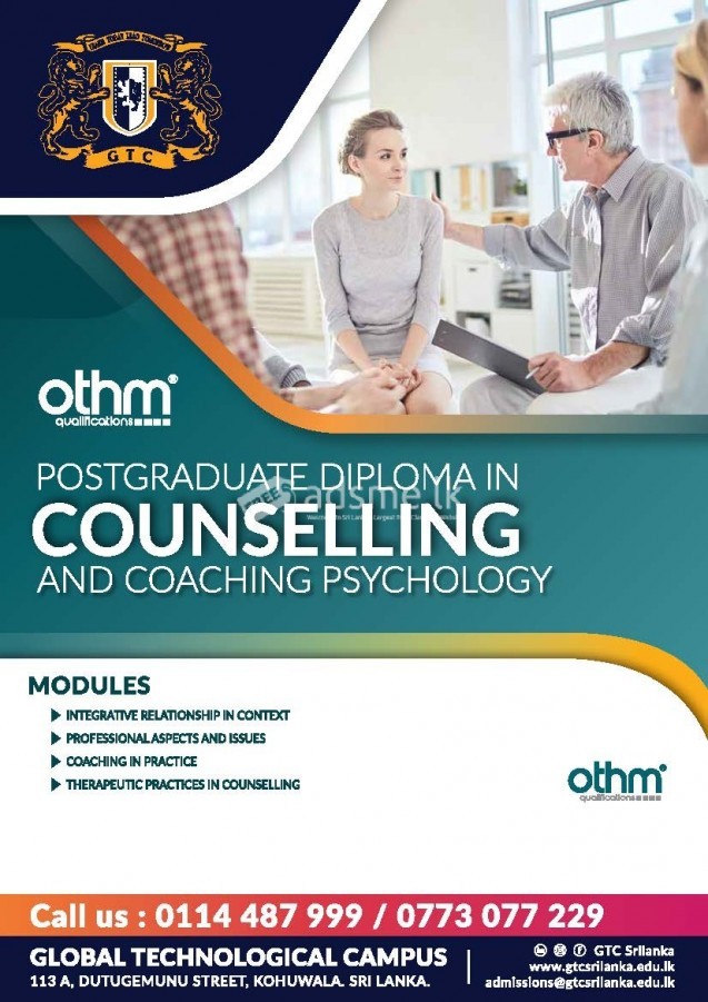 Post Graduate Diploma in Counselling & Coaching Psychology