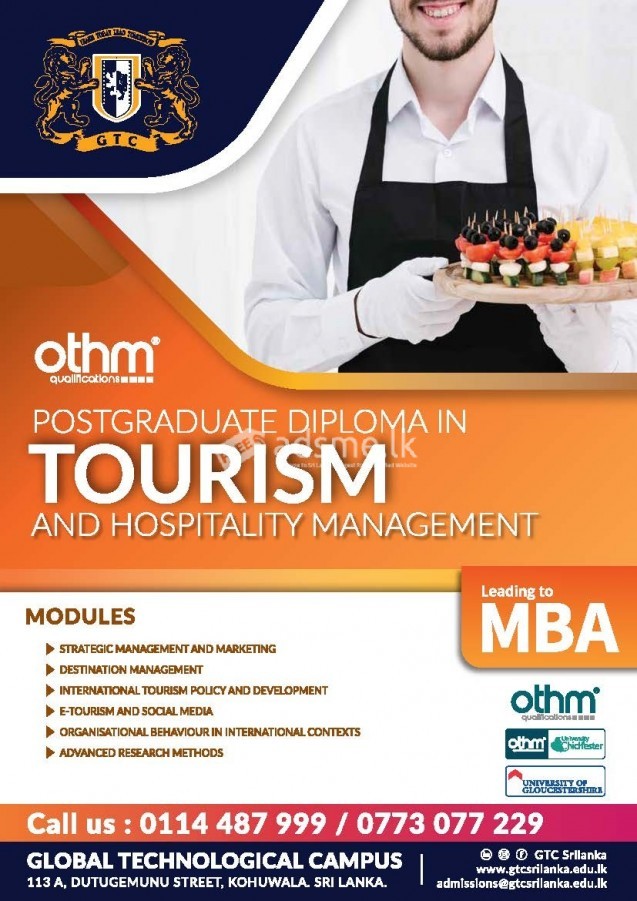 Post Graduate Diploma in Tourism & Hospitality Management