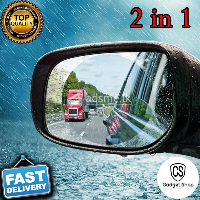 2PCS Car Rearview Mirror Protective Film Anti Fog Window Clear Rainproof Rear View Mirror Protective Soft Film Auto Accessories