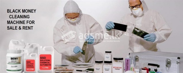 SSD CHEMICAL SOLUTION FOR CLEANING BLACK MONEY AND ACTIVATION POWDER