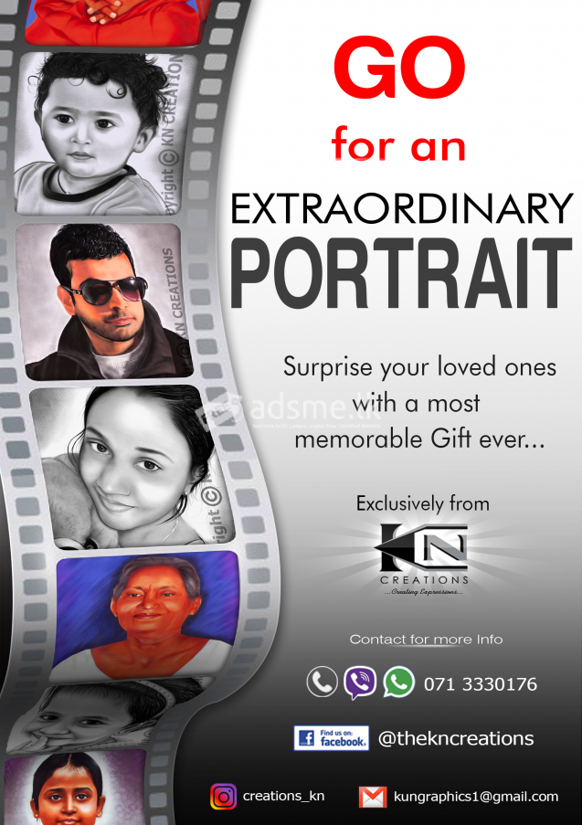 KN CREATIONS - Portraits & Graphic Designing