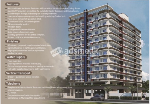 Brand New 3BR Apartment in Dehiwala