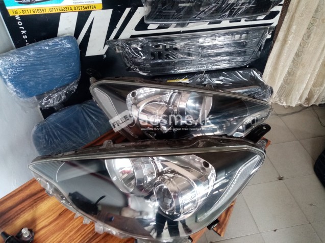 Aqua black base headlights