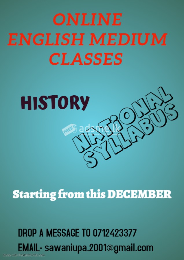 English Medium Online Classes - HISTORY