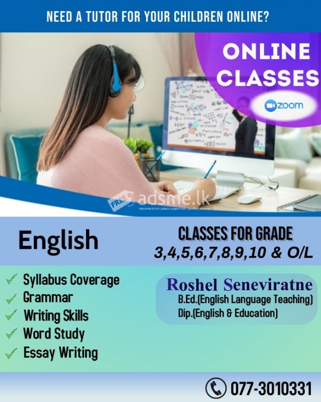 Online tutoring-ENGLISH