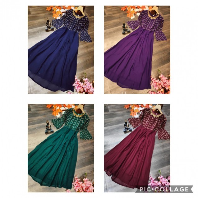 New launching long gown
