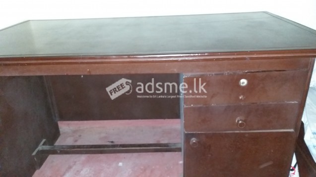 Wooden and glass top tables