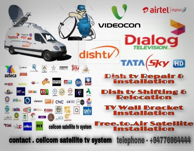 Cellcom satellite tv system