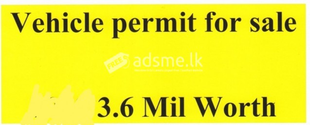 Vehicle Permit