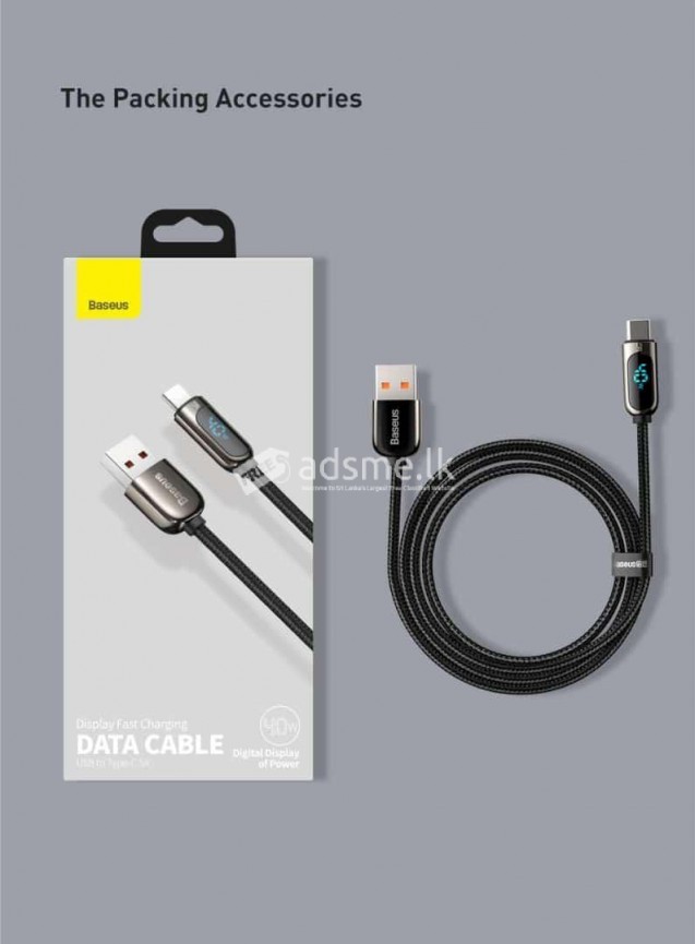 Baseus Led Display Type-C Cable 5A