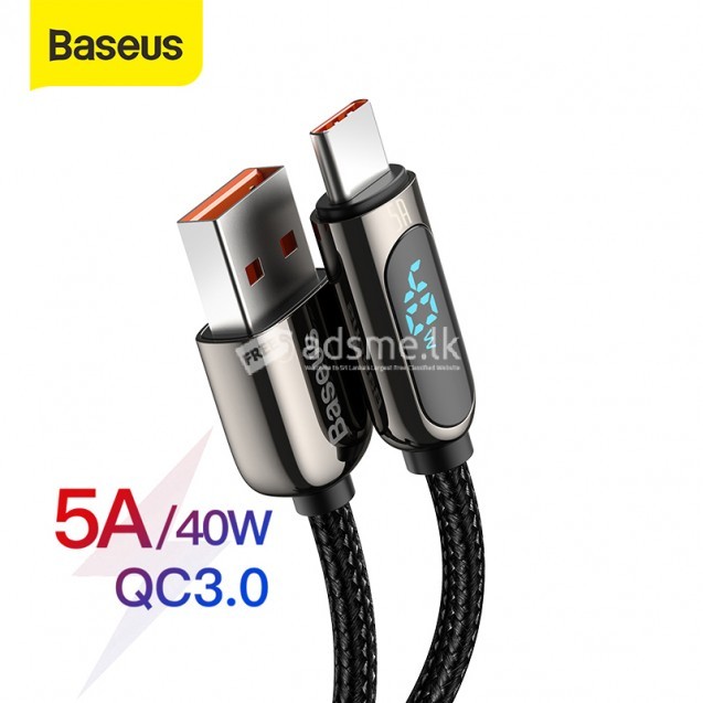 Baseus Led Display Type-C Cable 5A