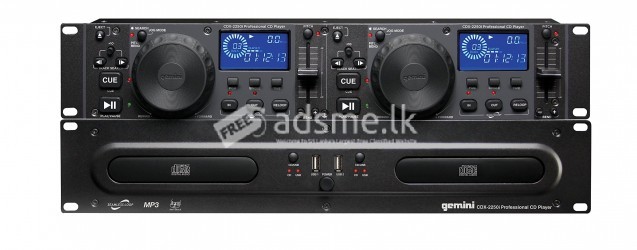 GEMINI CDX-2250i Professional DJ Multimedia CD Player with USB Inputs