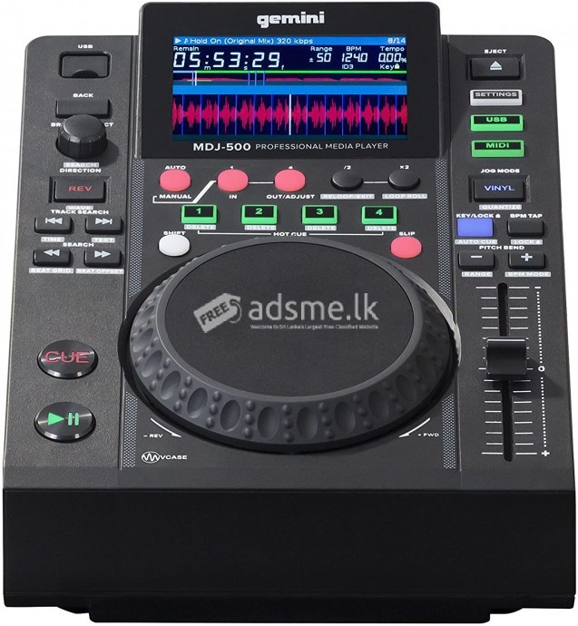 GEMINI MDJ-500 Professional DJ Media Player With USB Input