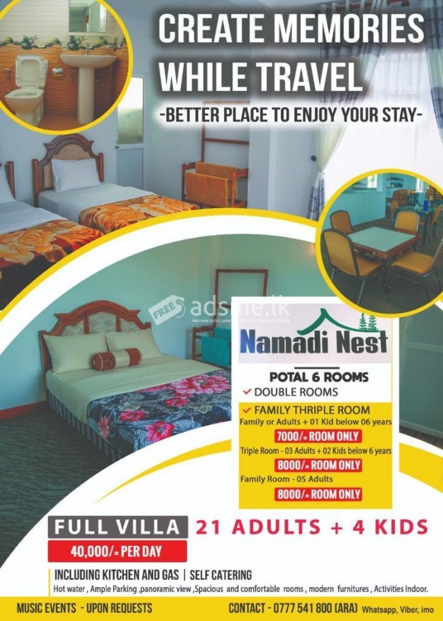Stunning holiday Villa for rent in Nuwara Eliya