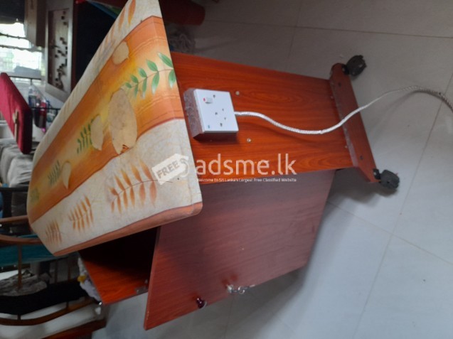 Timber Iron board with built-in cupboard