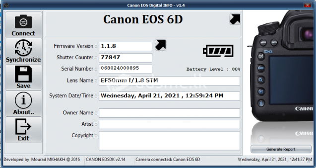 CANON EOS 6D (Body Only)