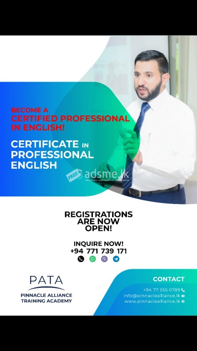 Certificate in Professional English