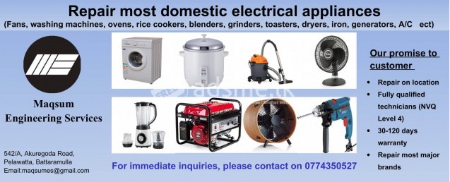 Repair Domestic Electrical Appliances