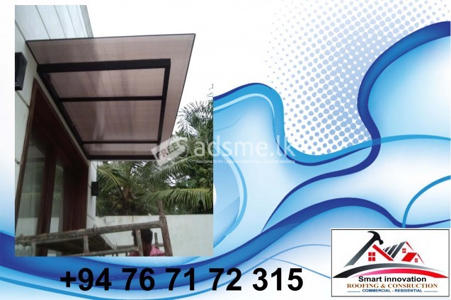 poly carbonate canopy , window canopy , car porch