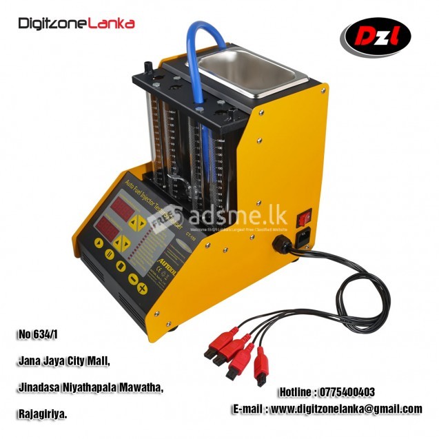 Fuel injector cleaning machine