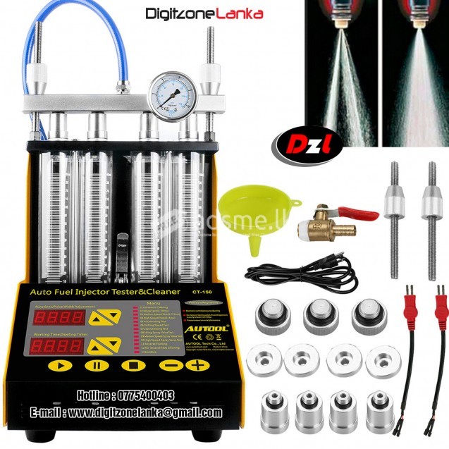 Fuel injector cleaning machine