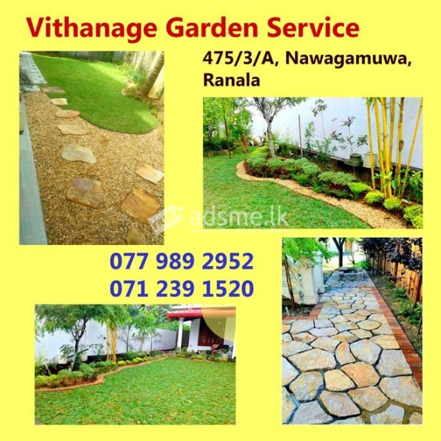 Landscaping in Kaduwela - Vithanage Garden Service.