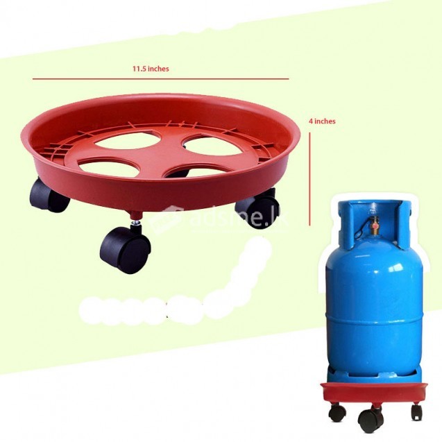 Best movable gas cylinder trolley base durable 4 wheels Plastic movable gas Cylinder Trolley