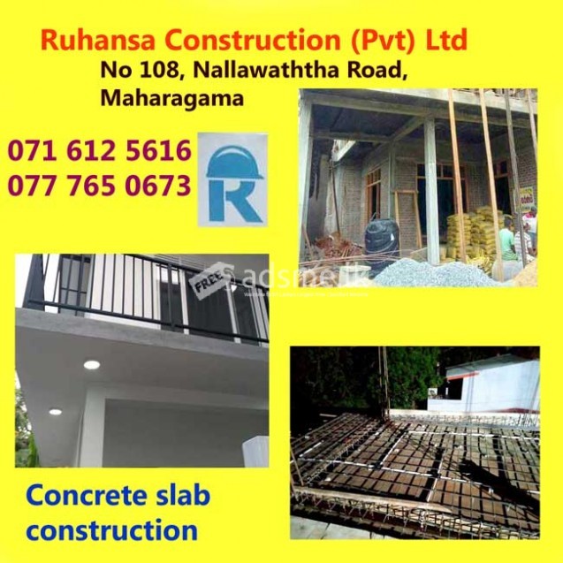 Ruhansa Construction (Pvt) Ltd - Concrete Slab Construction