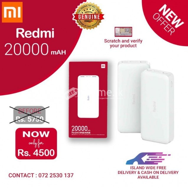 Xiaomi Mi Redmi Power Bank 20,000mAh