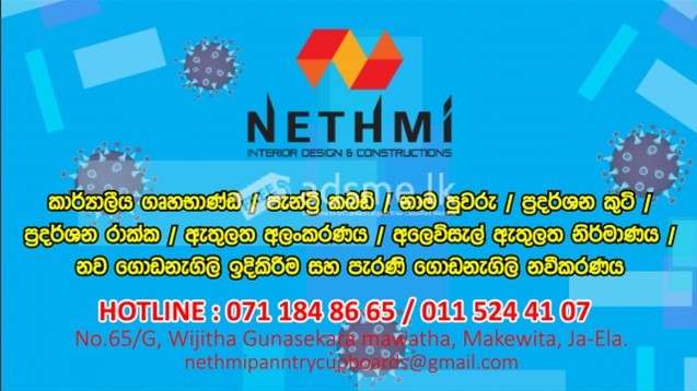 Interior Designer in Gampaha - Nethmi Interior Design & Construction.