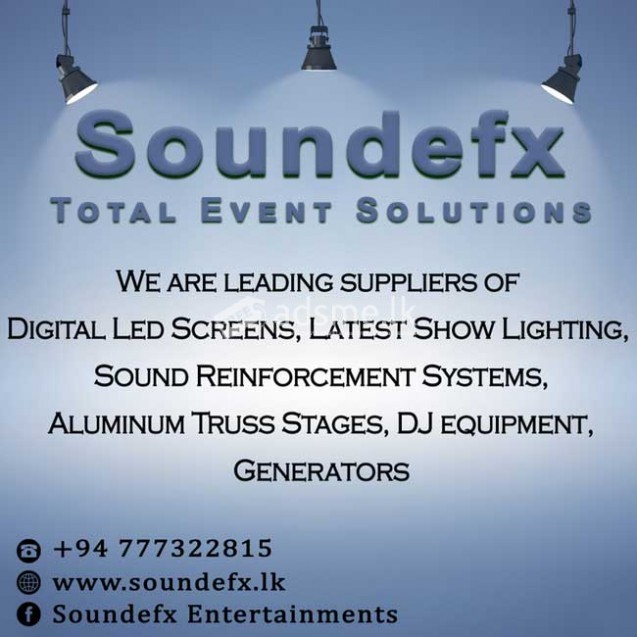 Sound system Rentals in Sri Lanka - Sound EFX Entertainments.