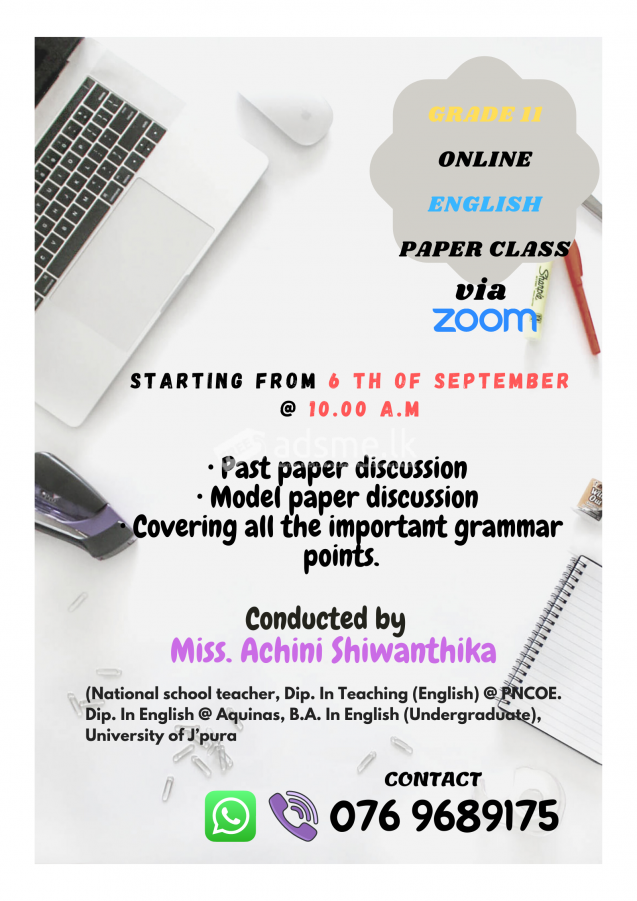 Online English Paper Class For Grade 11