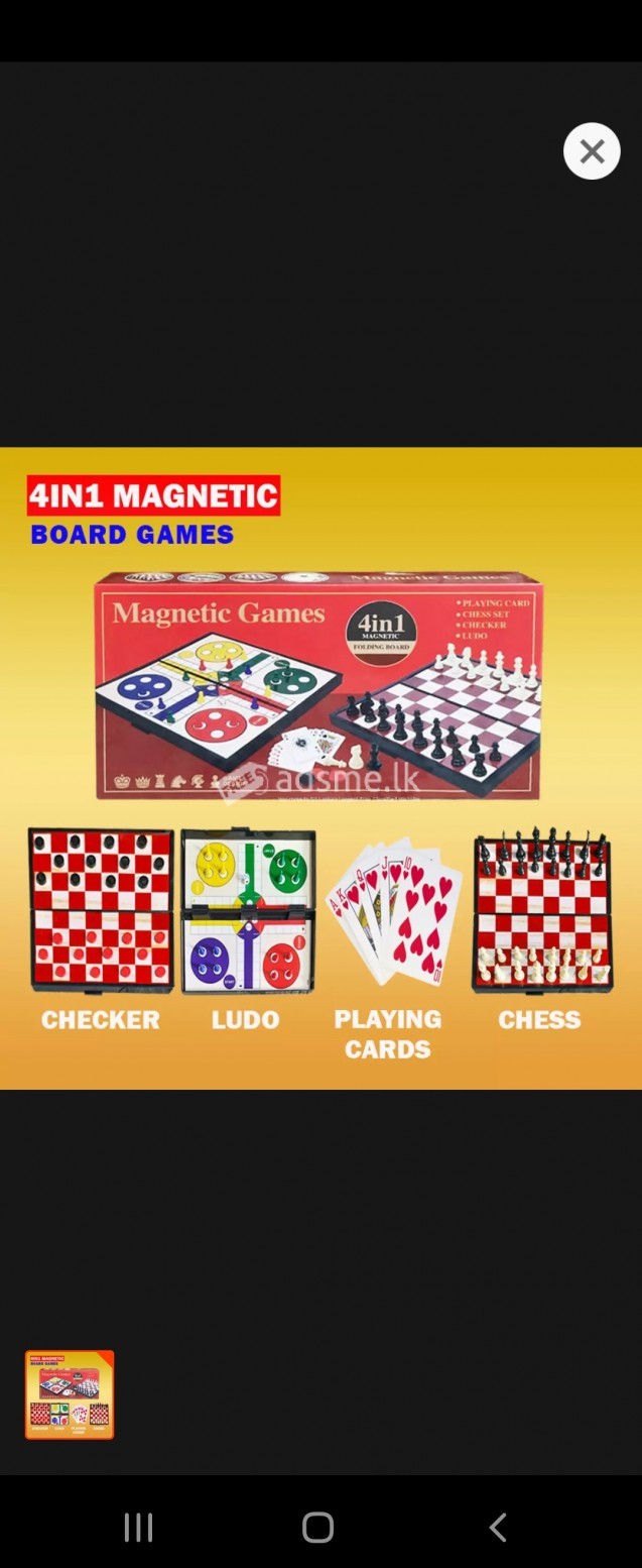 Magnetic Chess Board 4 in 1