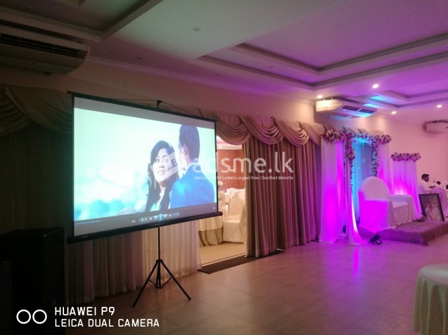 Projector, Projector Screen, Tv, Sound System Rent