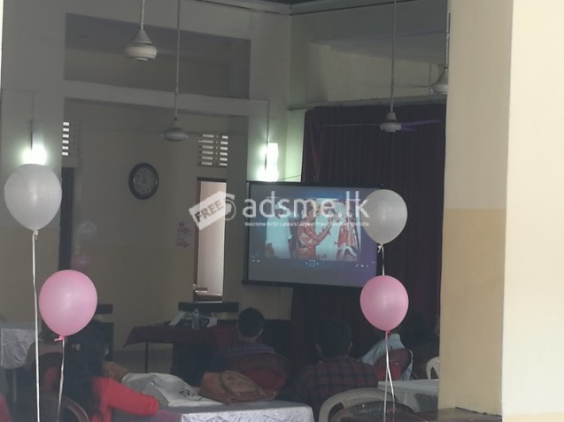Projector, Projector Screen, Tv, Sound System Rent